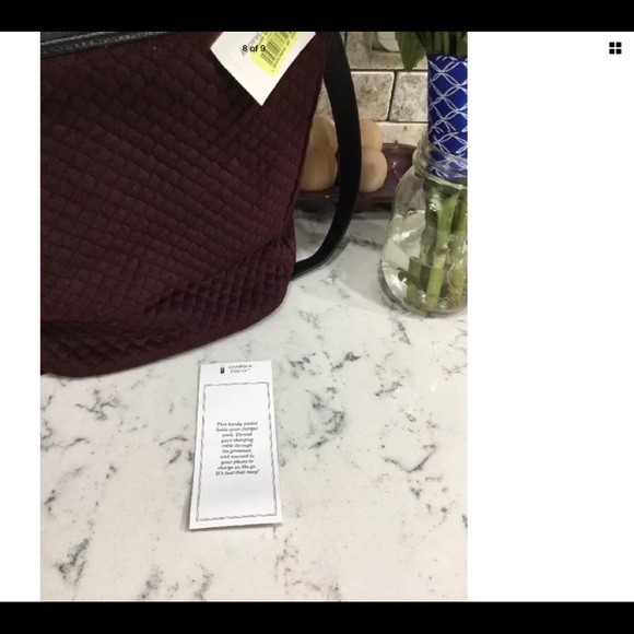 Vera Bradley Carson Mini Hobo Velvet Crossbody - Picture 8 of 8